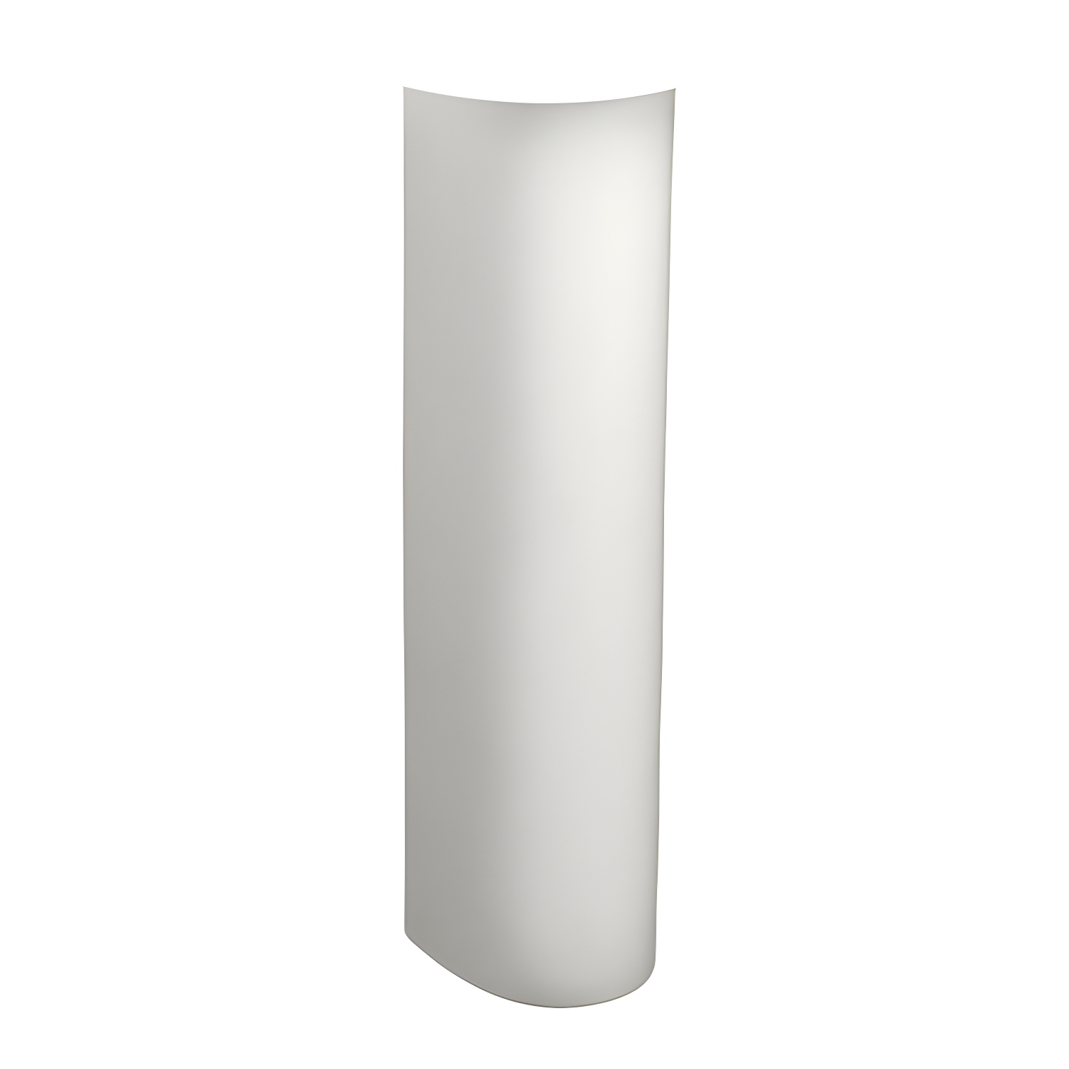 White Vitreous China Pedestal Sink Leg