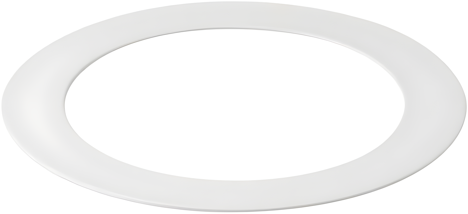 White Aluminum Ceiling Goof Ring for 3-4 Inch Downlights