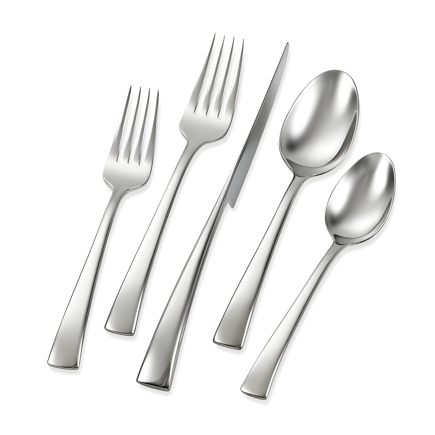 Bellasera 45-Piece Stainless Steel Flatware Set, Service for 8