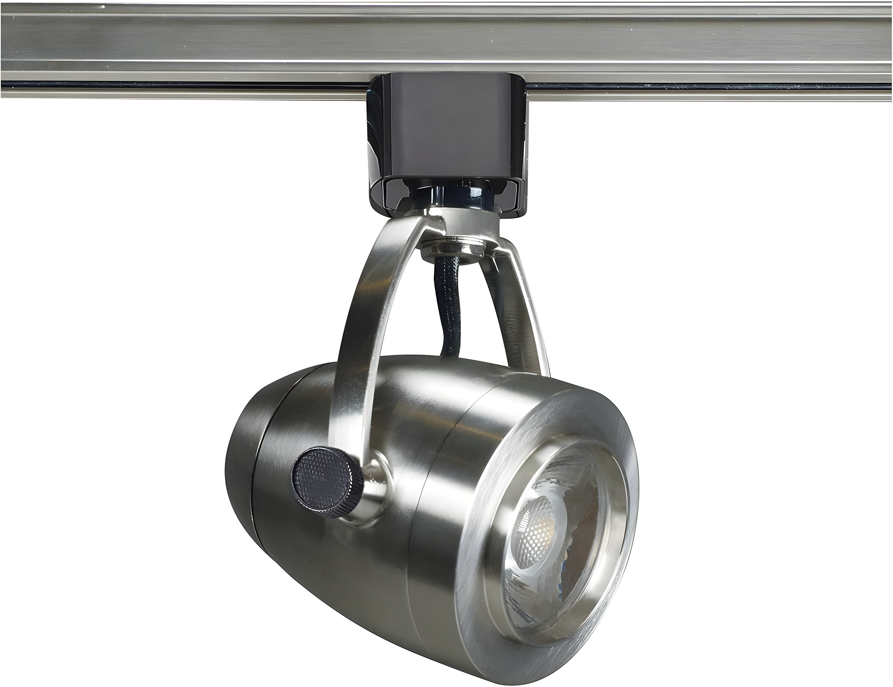 Brushed Nickel Adjustable LED Track Light Head