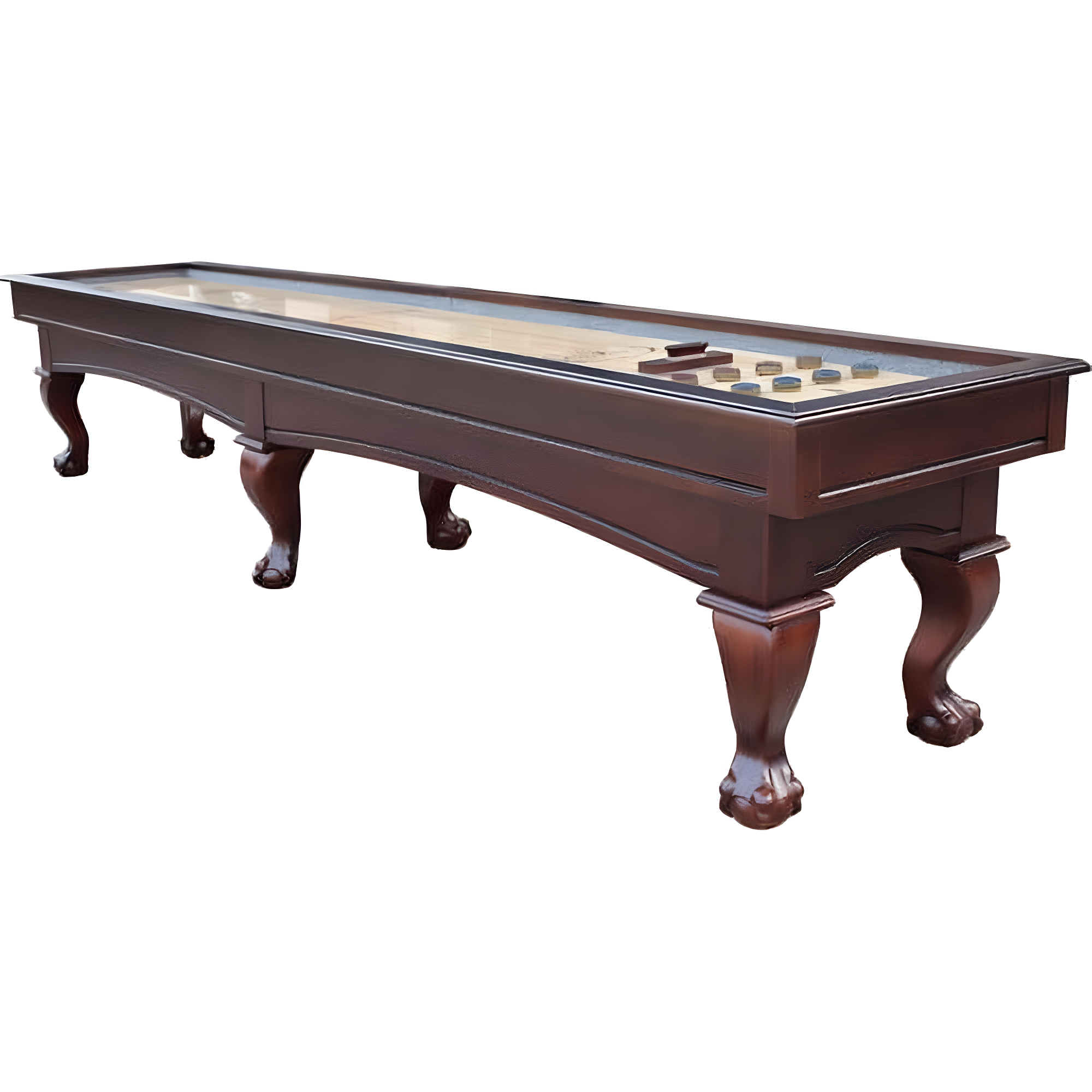 Charles River 12-Foot Espresso Hardwood Shuffleboard Table