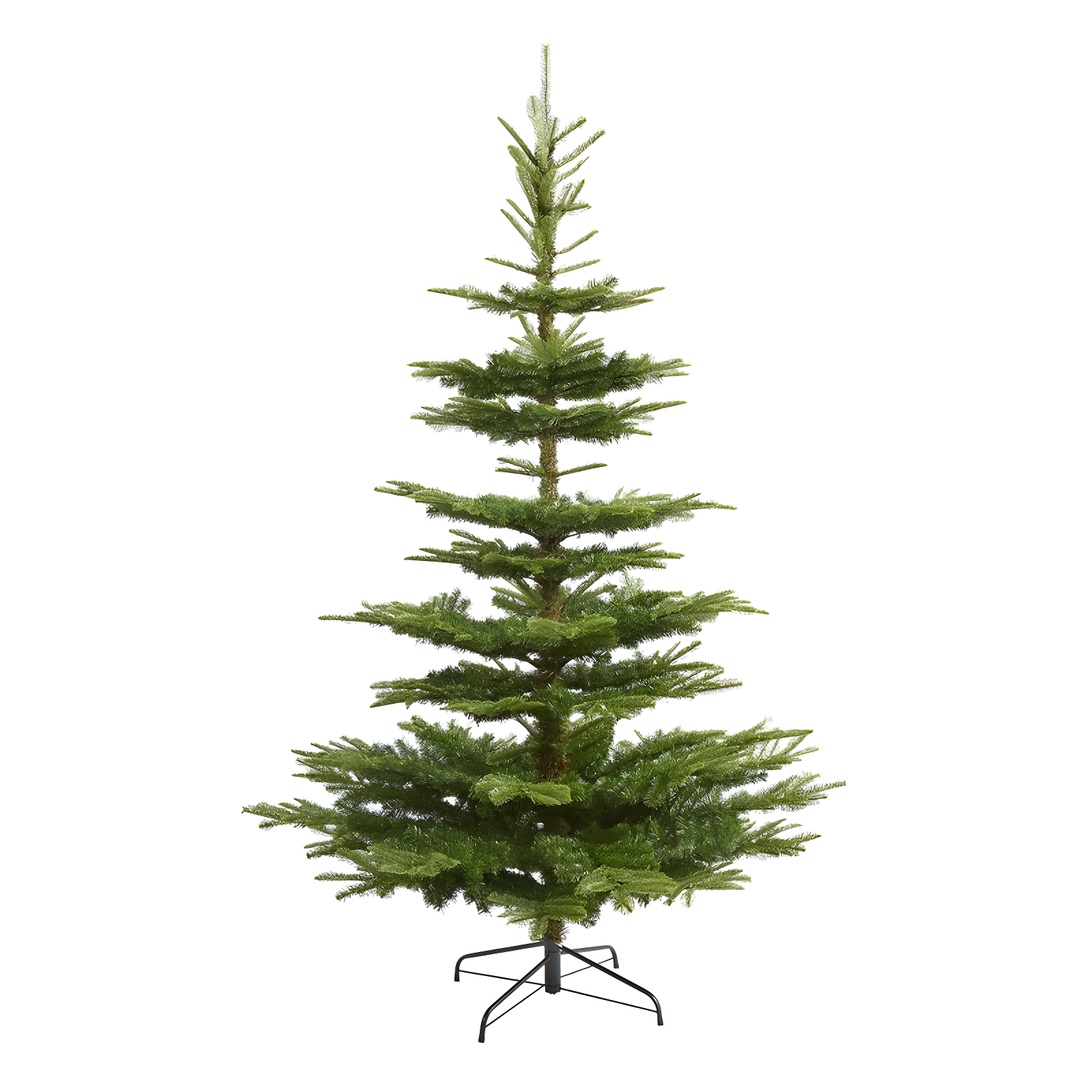 7.5-Foot Green Spruce Artificial Christmas Tree with Metal Stand