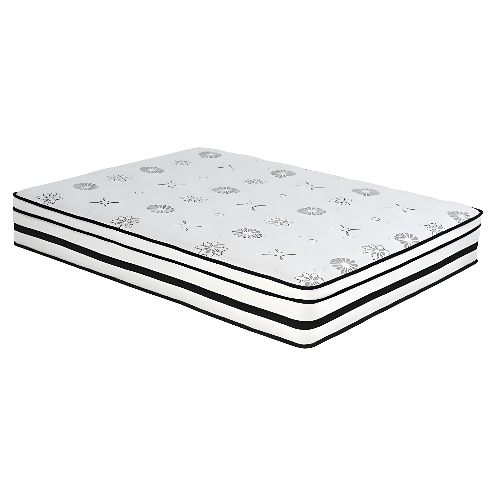 Full Size White Hybrid Mattress with Breathable Fabric