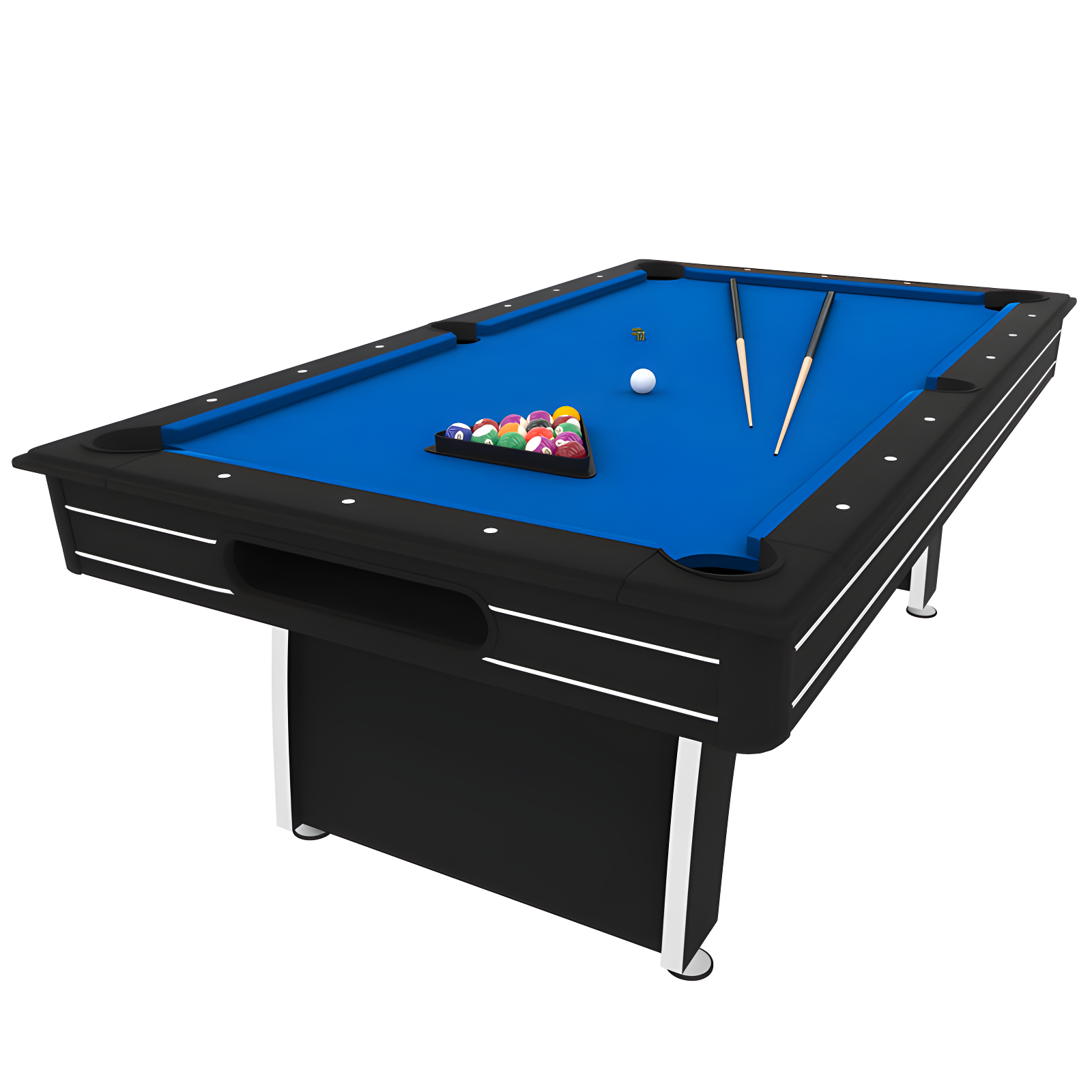 Tucson 7' Blue MDF Pool Table with Accessories