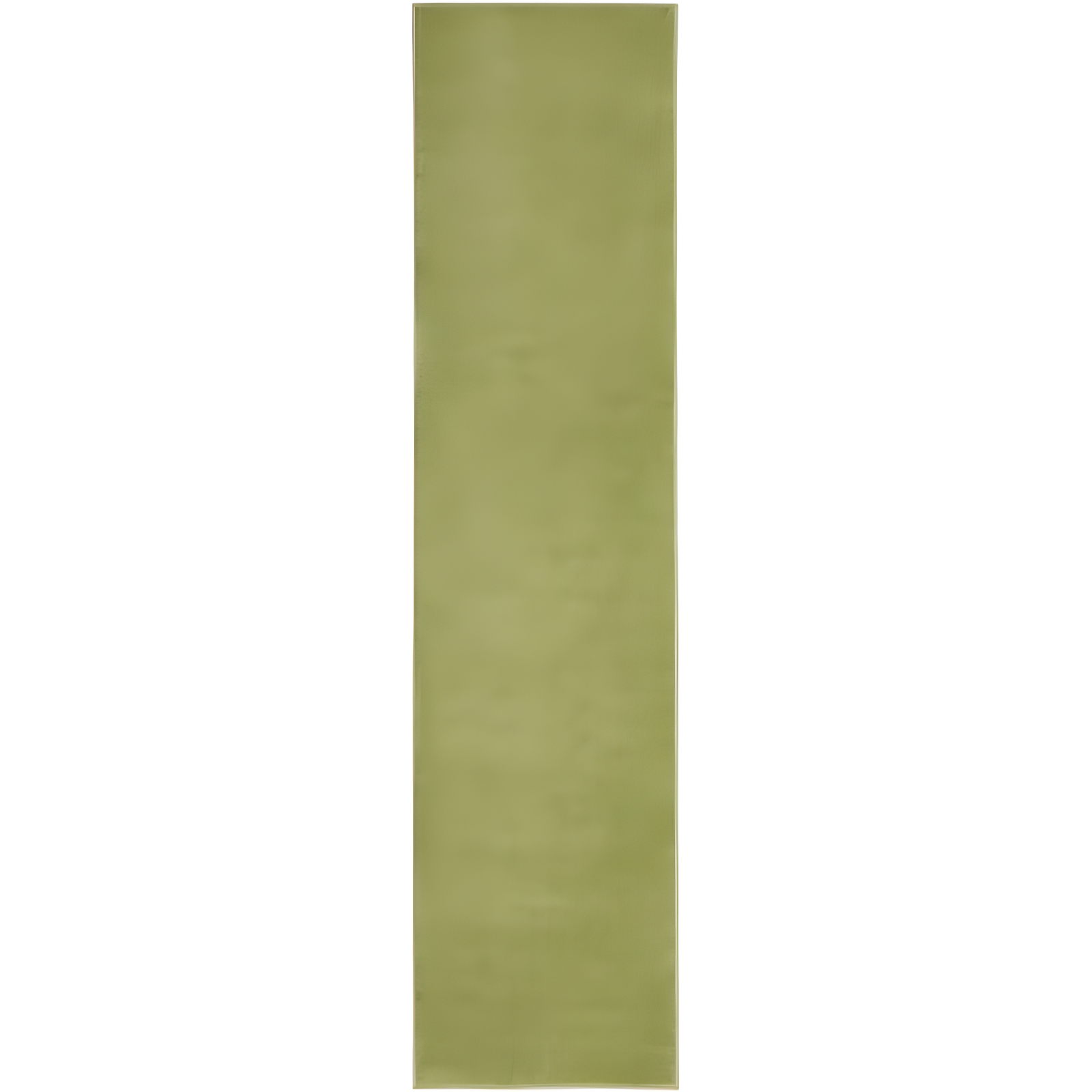 Green Synthetic Flat Woven Reversible Runner Rug 2'2" x 12'