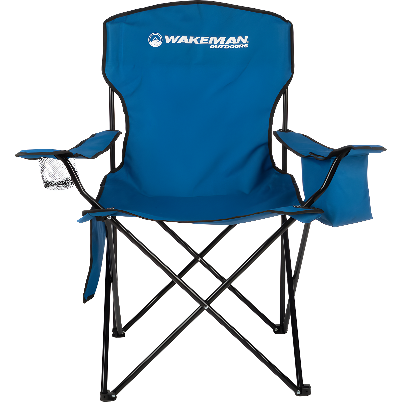 Blue Heavy Duty Collapsible Camping Chair with Cooler