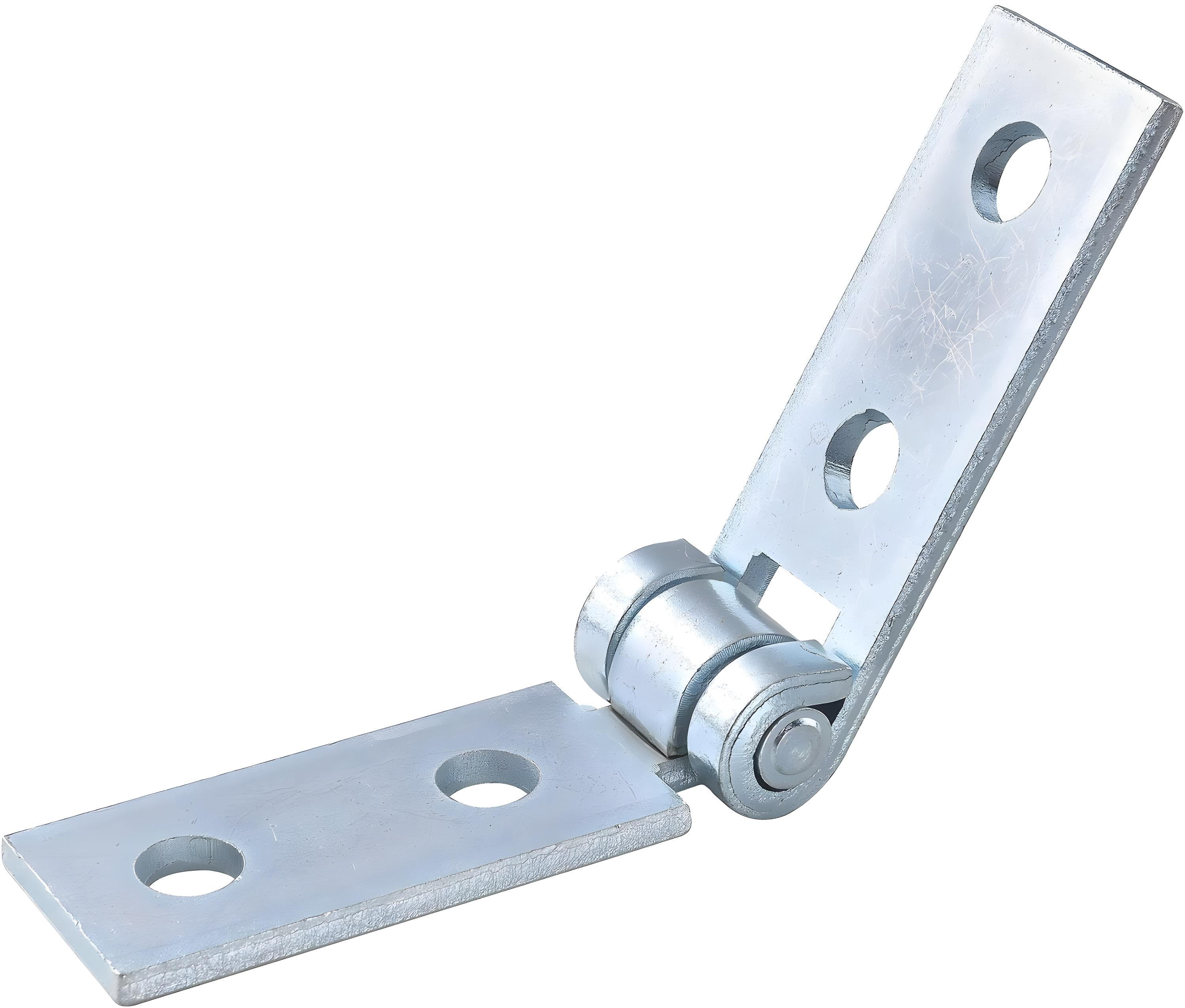 Electro-Galvanized Zinc 4-Hole Adjustable Hinge, 8-1/4" Length