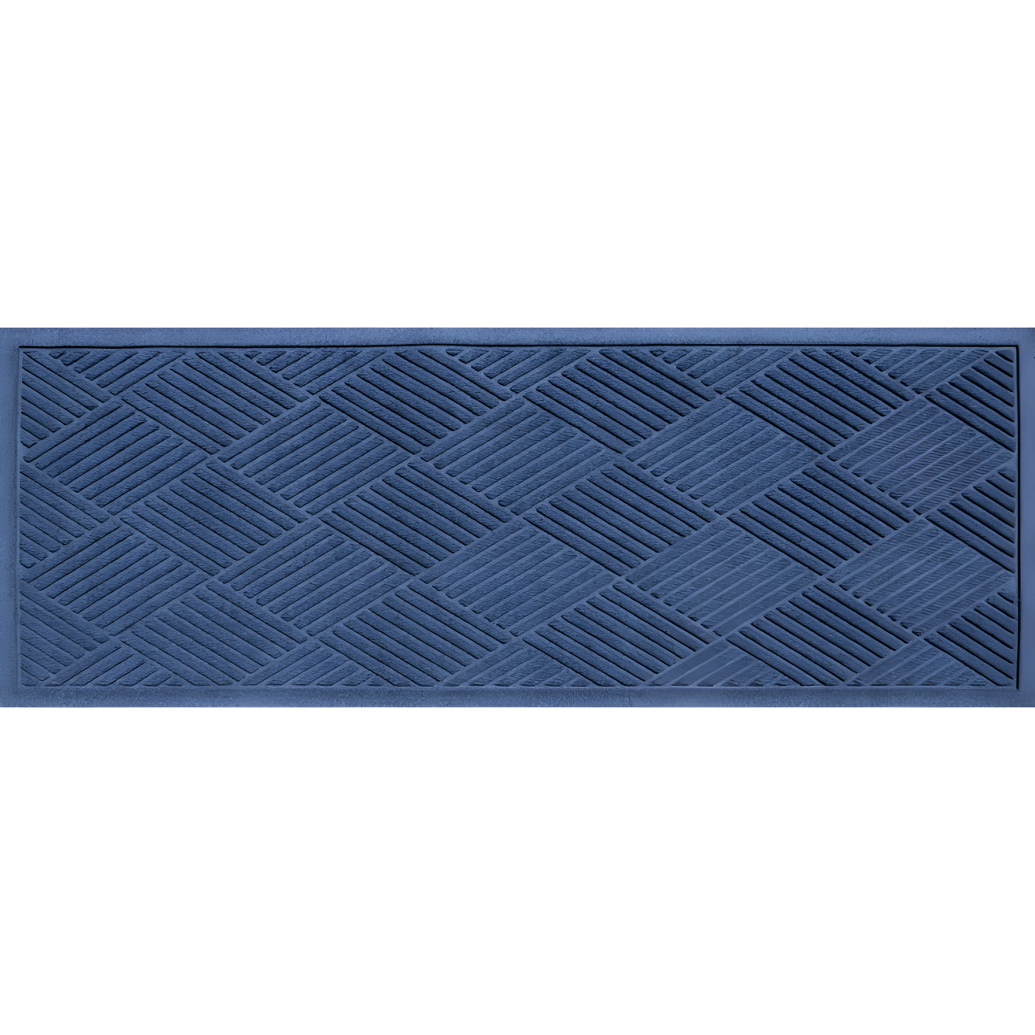 Navy Blue Rubber Outdoor Runner Doormat 22" x 60"