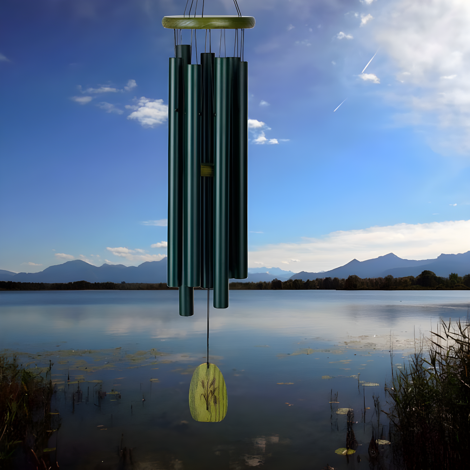 Green Ash Wood and Aluminum Bavaria Wind Chime