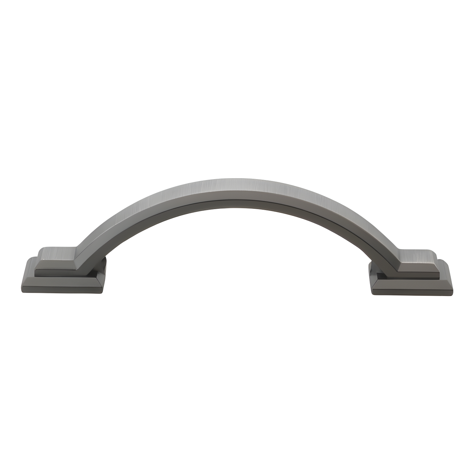 Brushed Pewter 6" Arched Square Cabinet Pull