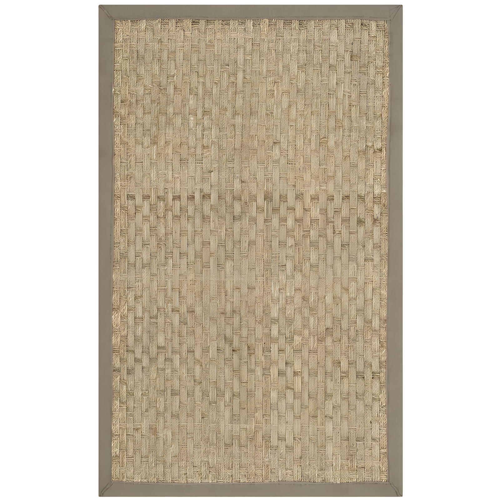 Natural and Grey Flat Woven Reversible Area Rug