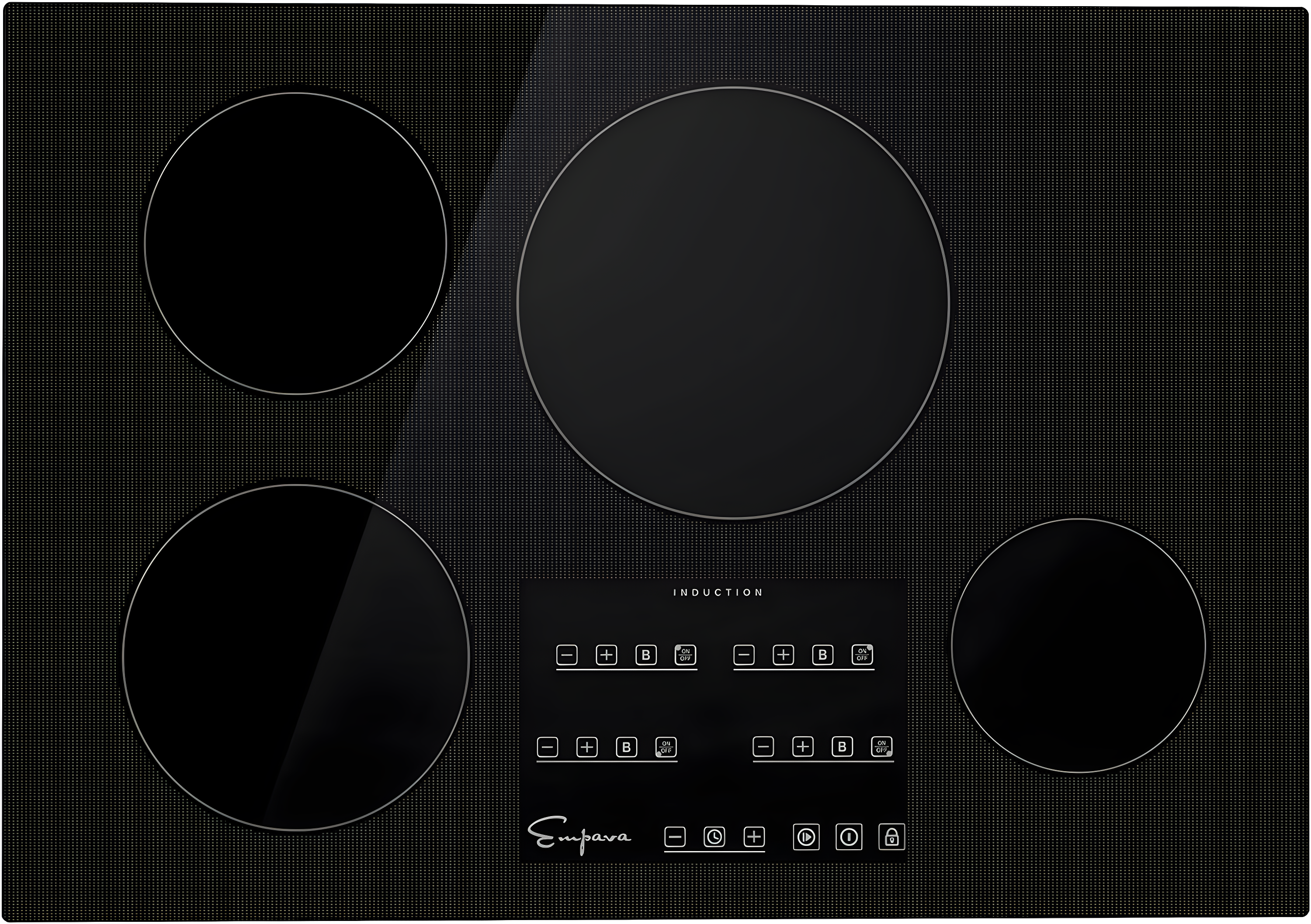 30'' Black Ceramic 4-Burner Induction Cooktop with Touch Control