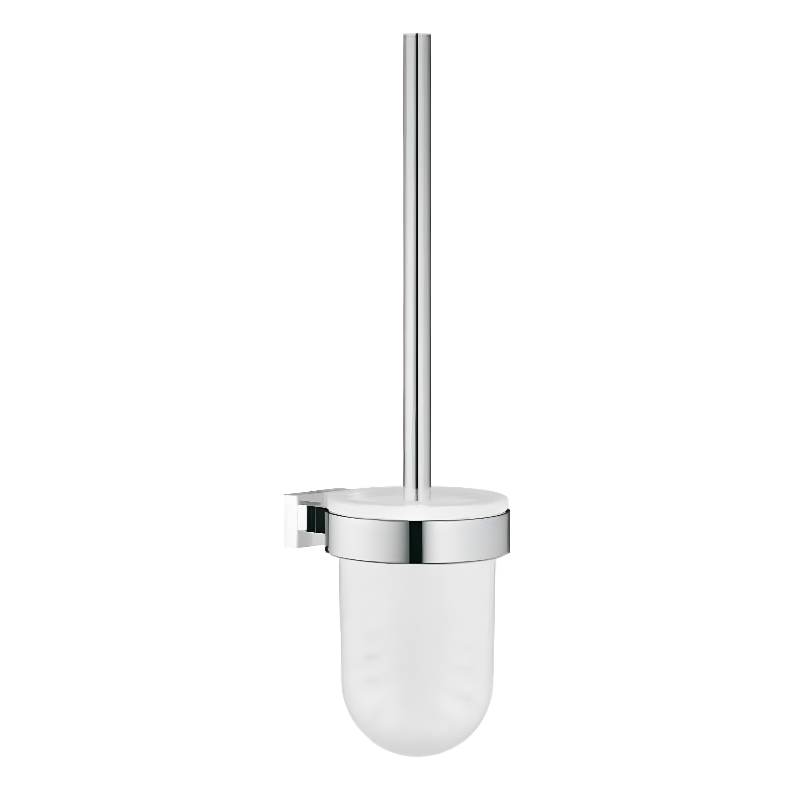 Chrome Wall Mounted Modern Toilet Brush and Holder