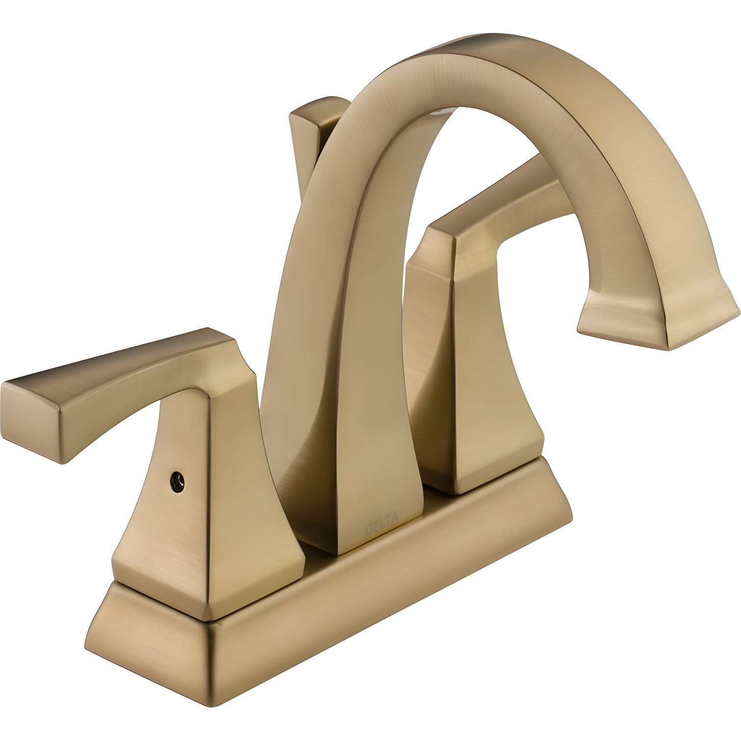 Modern Elegance 4" Centerset Brass Bathroom Faucet in Champagne Bronze