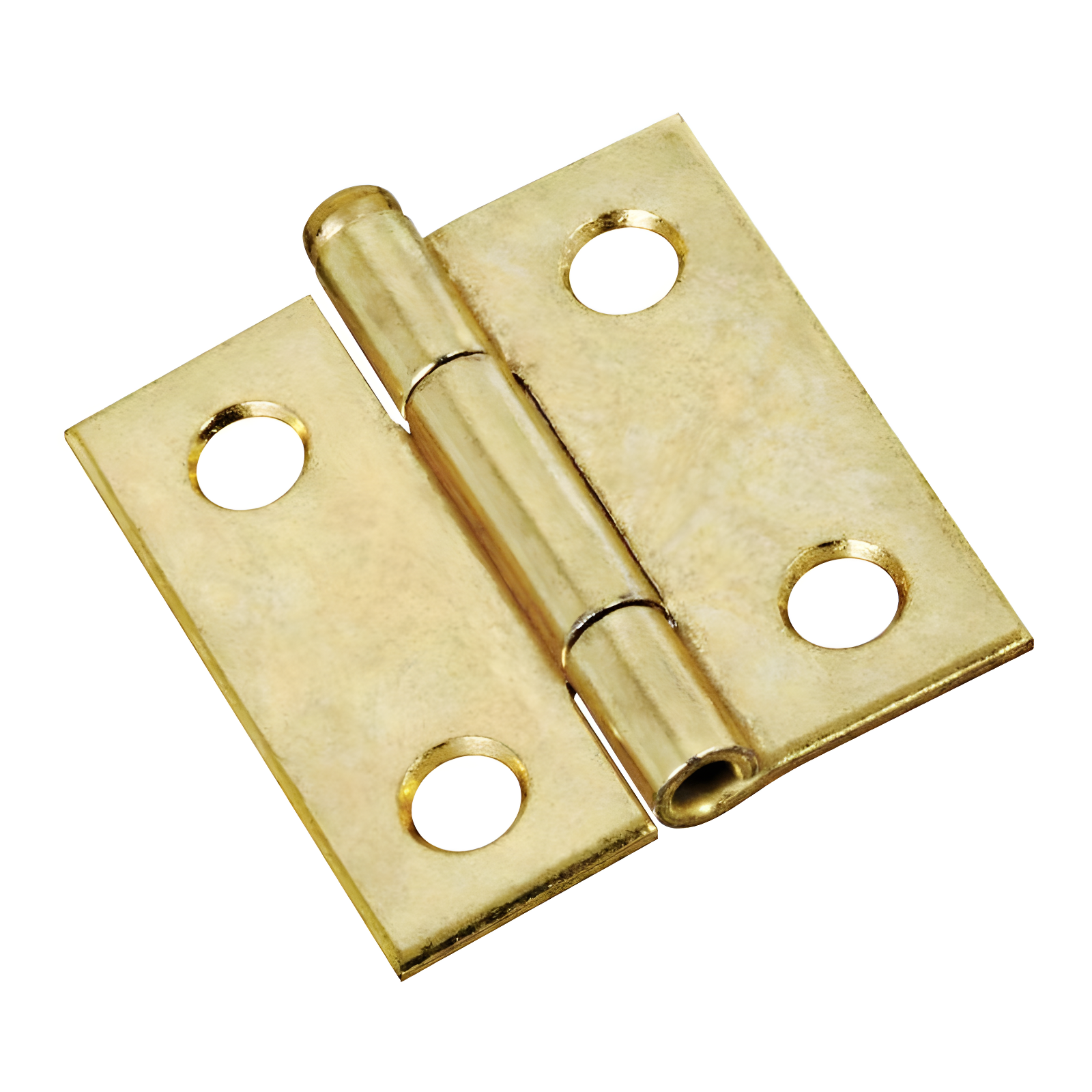 National Hardware Brass-Plated Steel Interior Door Hinges, 2-Pack