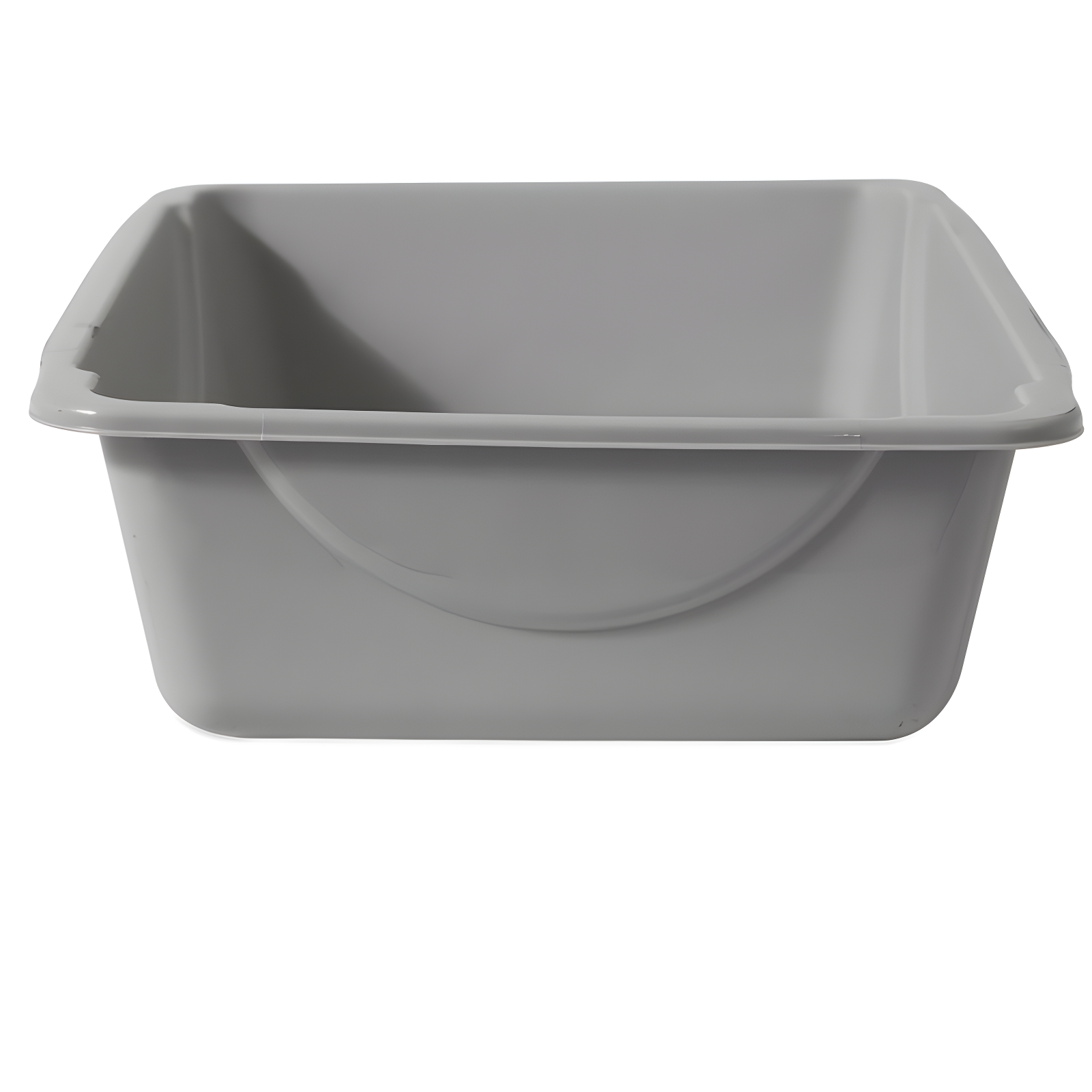 Small Gray Eco-Friendly Plastic Cat Litter Box
