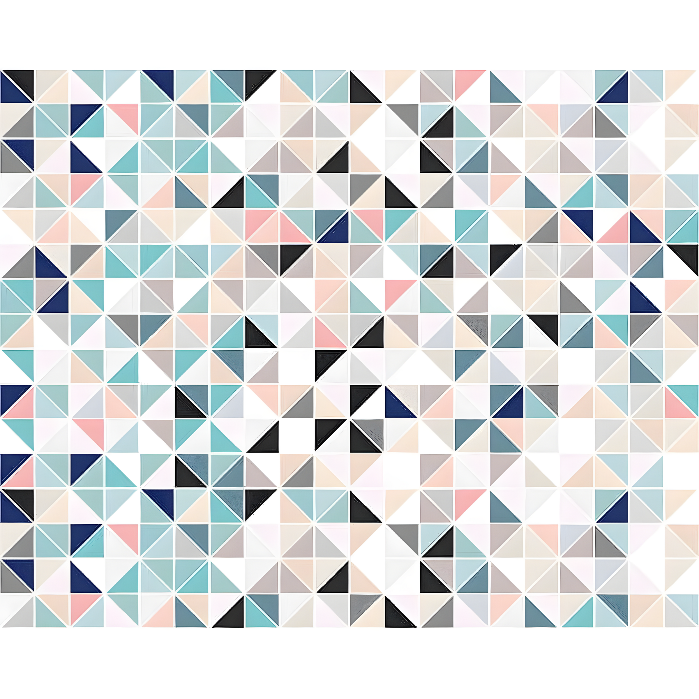 Ohpopsi Geometric Multicolor Non-Woven Wall Mural