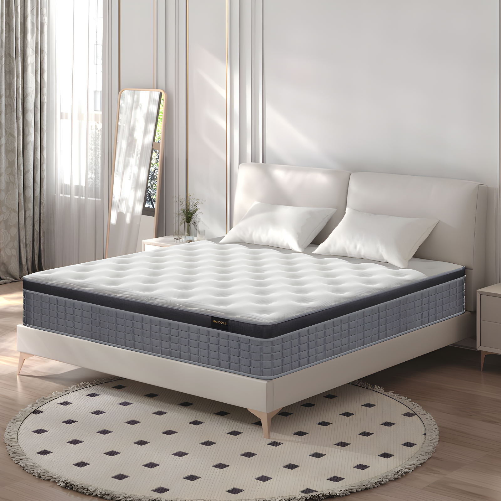 Full Eurotop 12" Innerspring Mattress with Adjustable Bed Compatibility