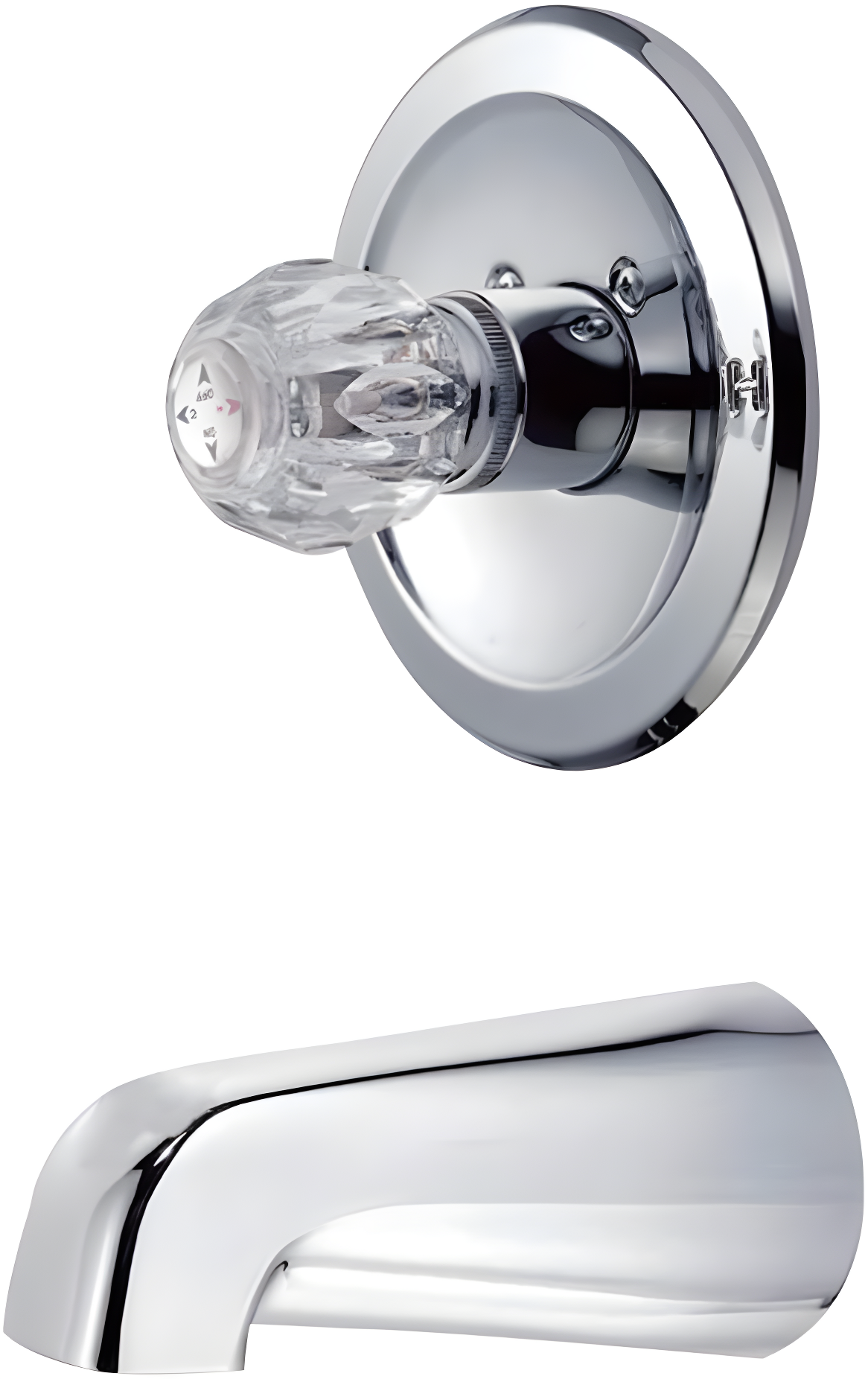 Polished Chrome Traditional Tub and Shower Faucet Set