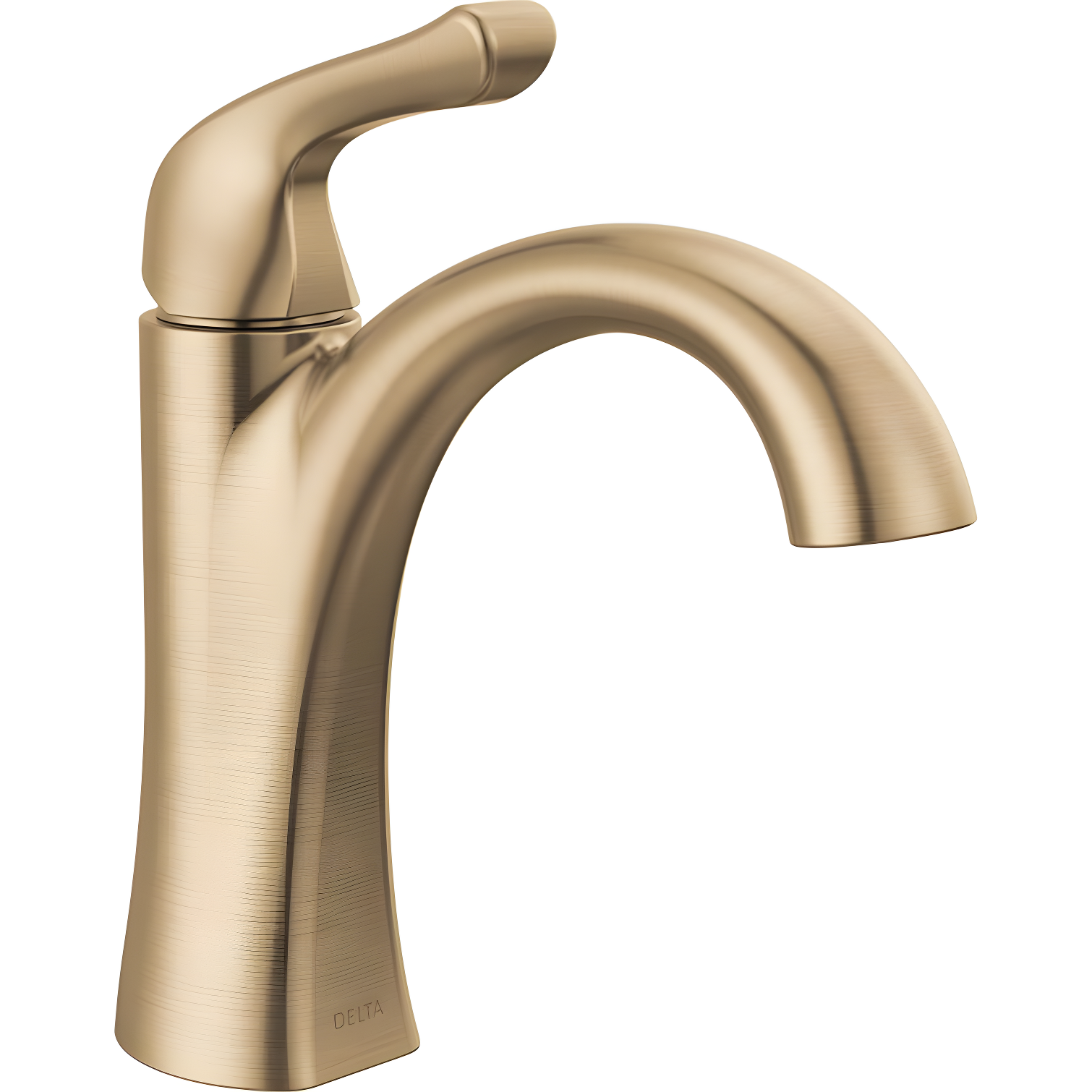 Arvo Champagne Bronze Single Handle Bathroom Faucet with Drain Assembly