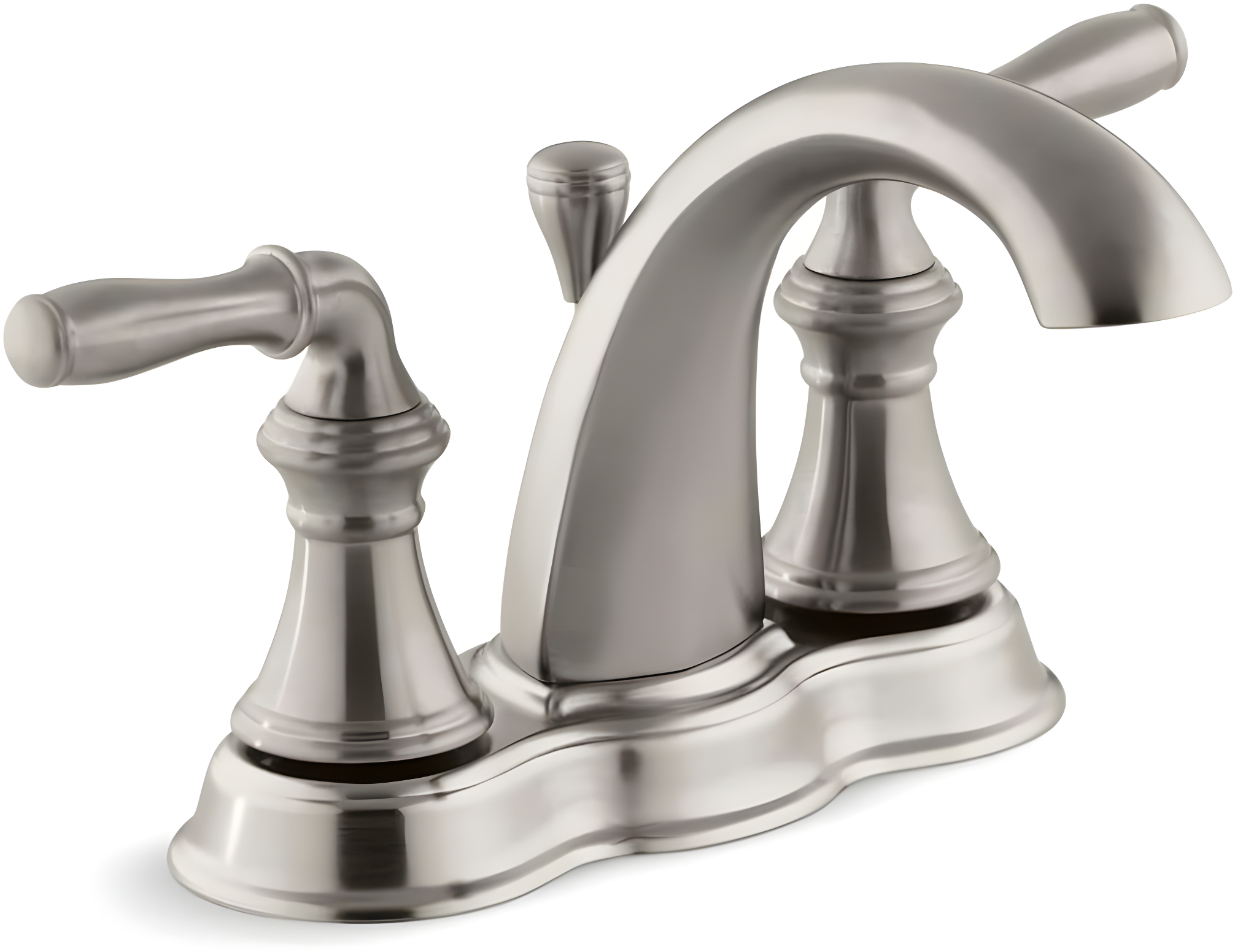 Devonshire Brushed Nickel 4" Centerset Bathroom Faucet