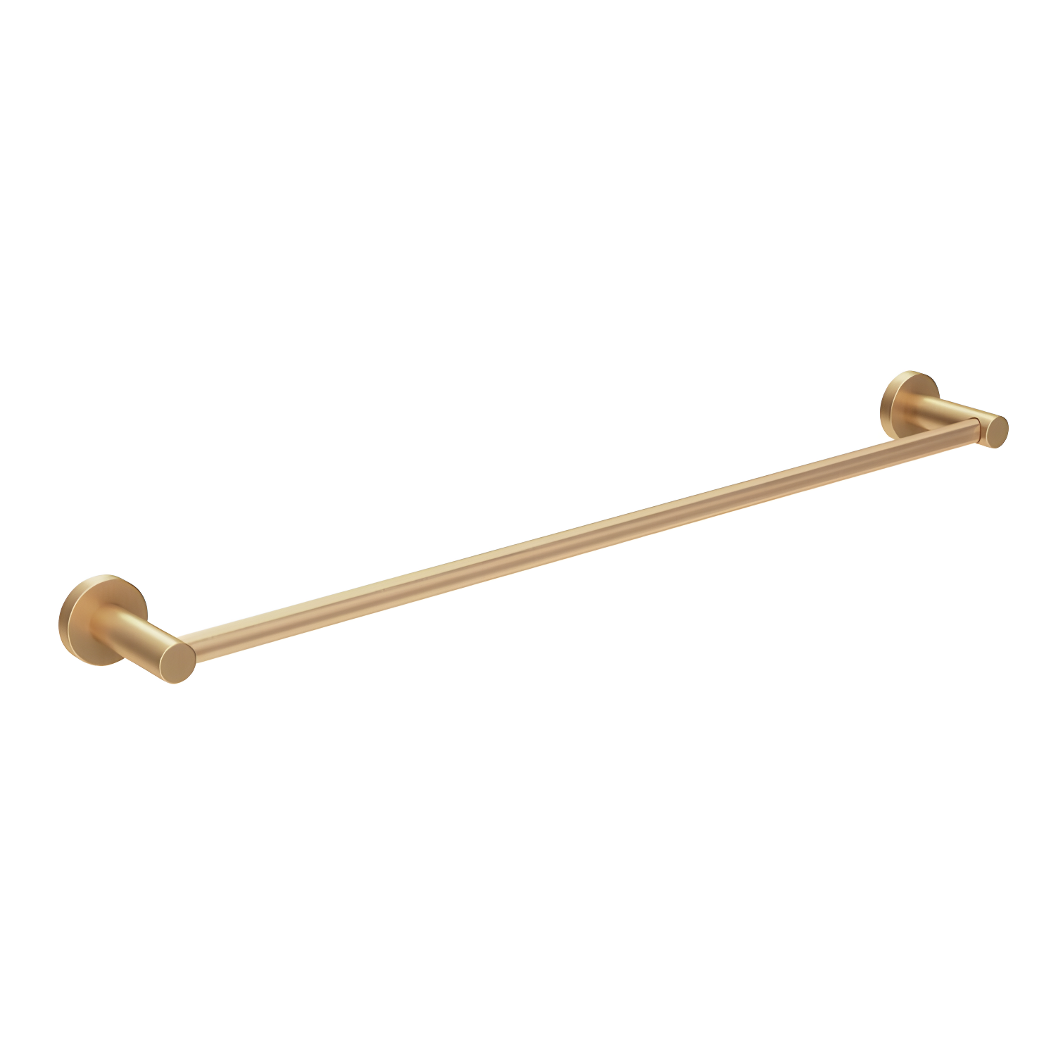 Dia 24" Brushed Bronze Wall Mounted Metal Towel Bar