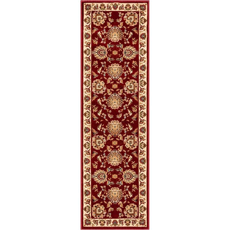 Sultan Sarouk Red Floral Oriental Runner Rug