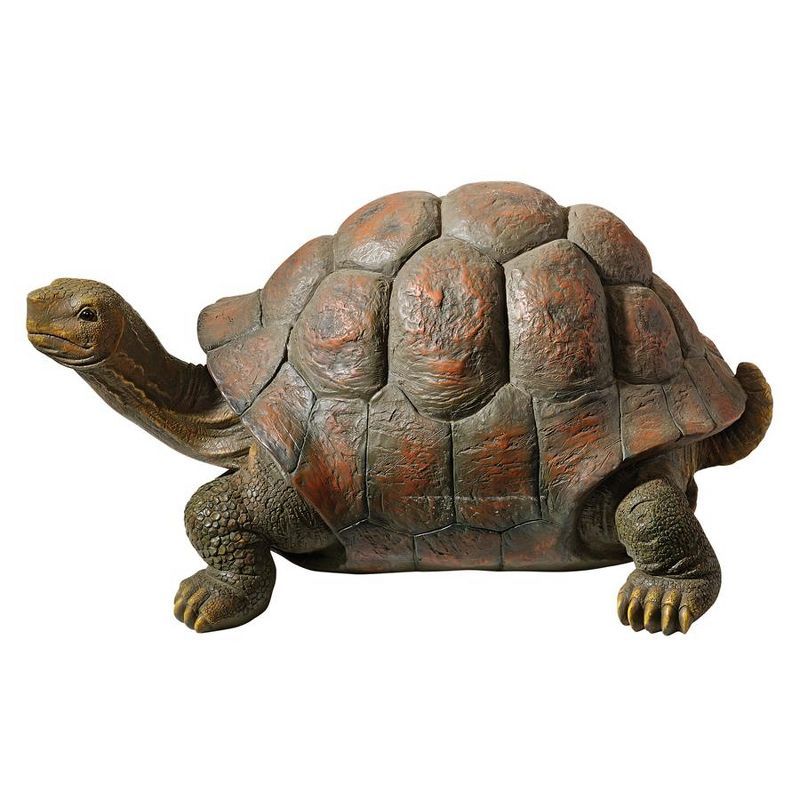 Medium Naturalistic Resin Tortoise Garden Statue