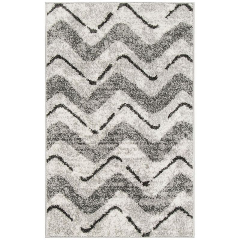 Chic Multicolor Square Easy-Care Synthetic Area Rug