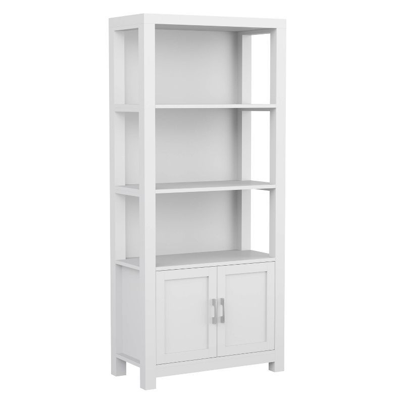 Teague Martha Stewart 68" Shaker Bookcase with Storage Cabinet