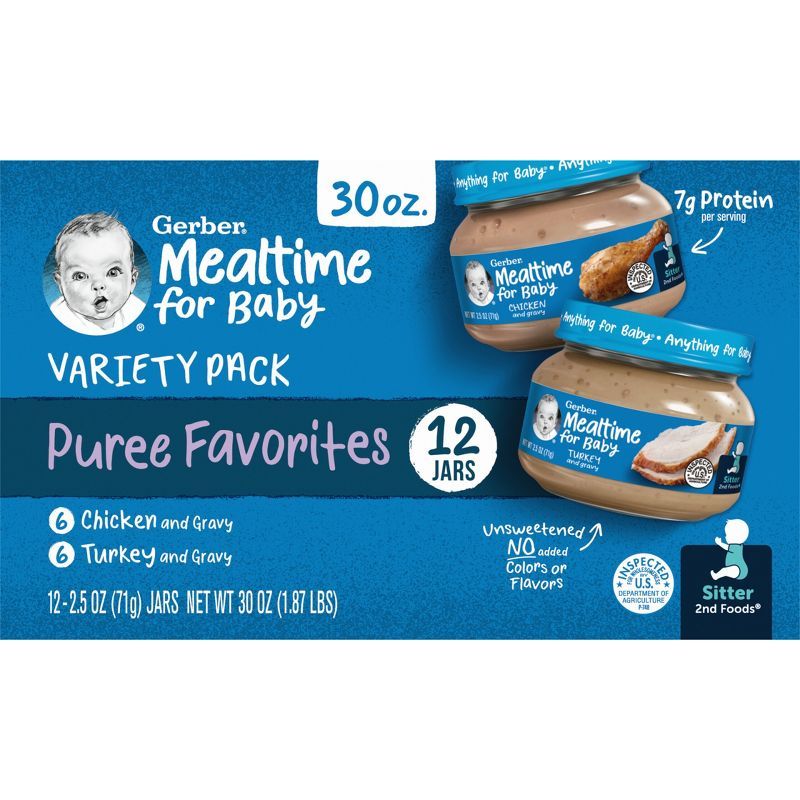 Gerber Mealtime for Baby Puree Favorites Variety Pack