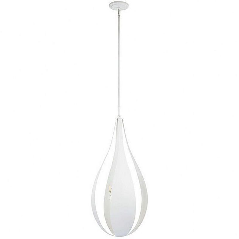 Bali 6-Light White Cashmere Metal Pendant