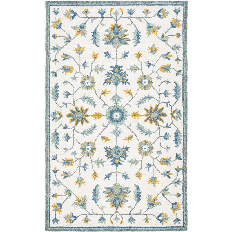 Ivory Elegance 8' x 10' Hand-Tufted Wool Area Rug