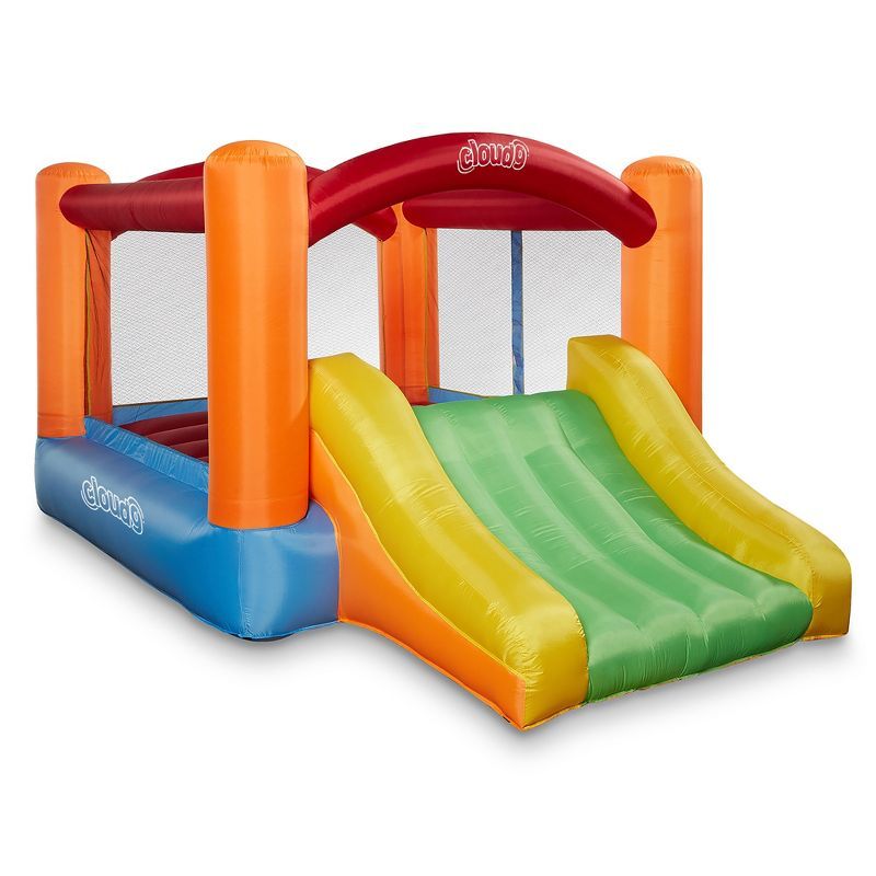 Cloud 9 Inflatable Bounce House with Slide and Blower