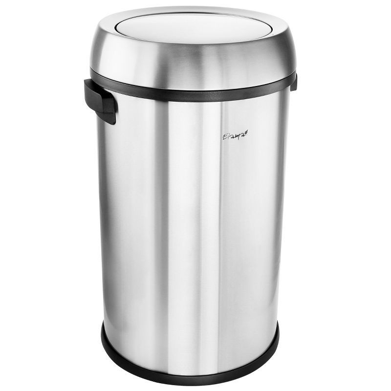 Elama 65 Liter Stainless Steel Swing Lid Trash Bin