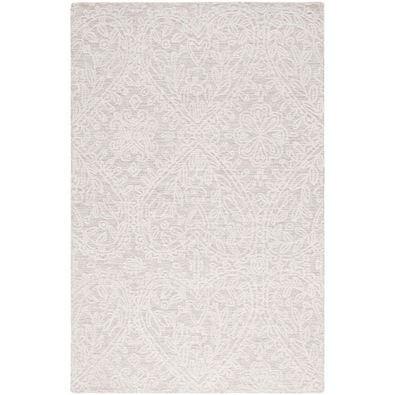 Ivory Wool 4' x 6' Hand-Tufted Rectangular Area Rug