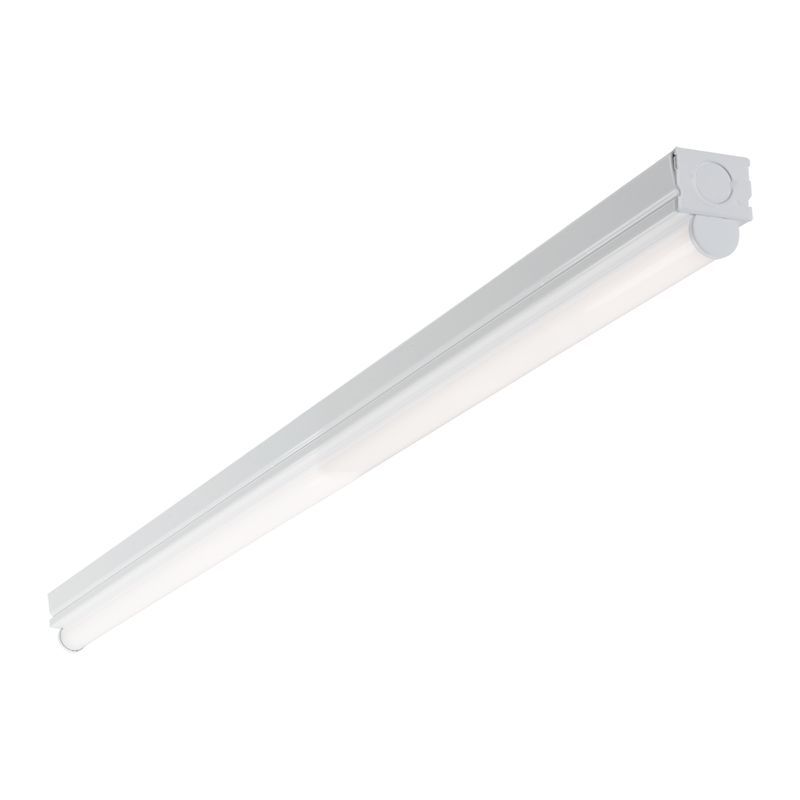 Metalux 48-Inch White LED Strip Light with Powder-Coated Finish