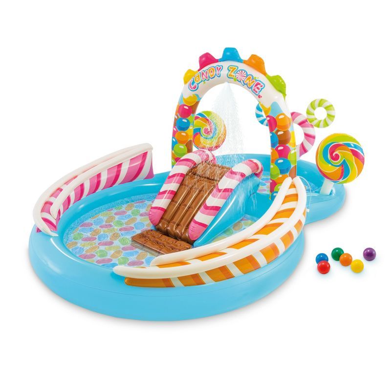 Intex Candy Zone Inflatable Play Center with Water Slide