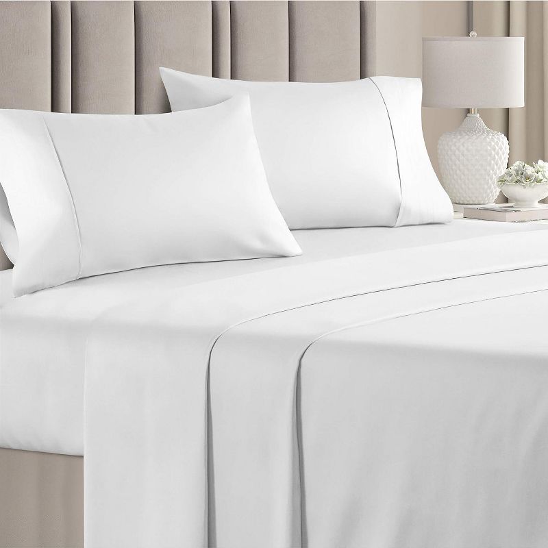 White Queen Deep Pocket Cotton Sheet Set