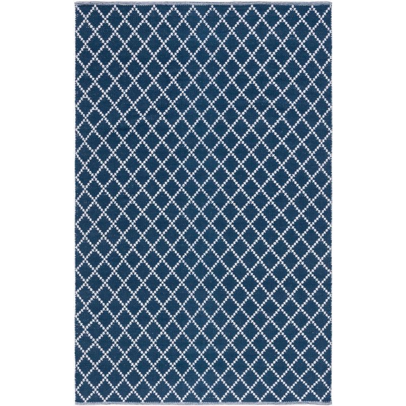 Ivory Cotton Handwoven Flatweave Rectangular Rug - 3' x 5'