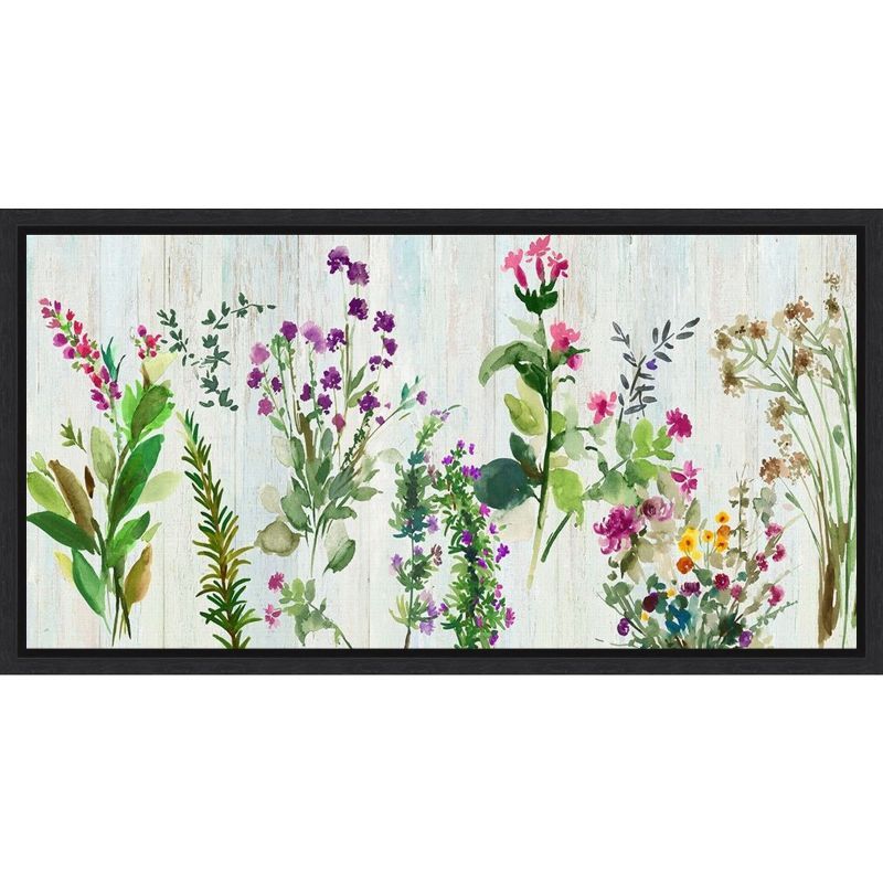 Forest Treasure Watercolor Floral Canvas Wall Art Print