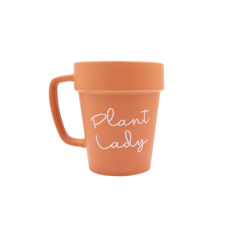 Terracotta Plant Lady Ceramic Mug, 13oz