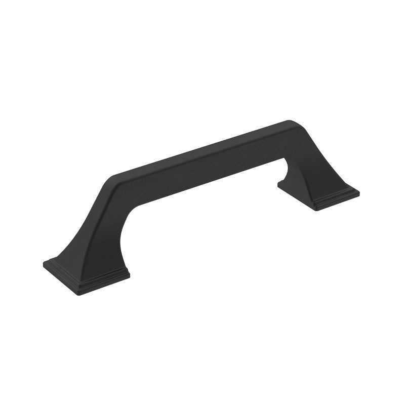 Matte Black Metal Cabinet Drawer Pull with Mounting Hardware