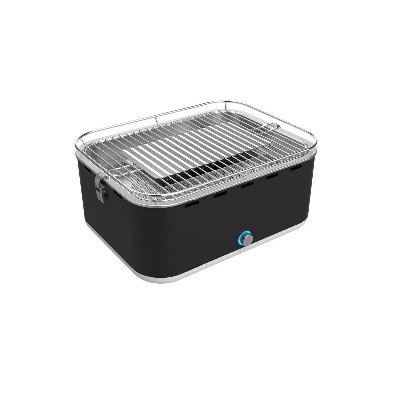 Portable Charcoal Hibachi Grill with Stainless Steel Grates