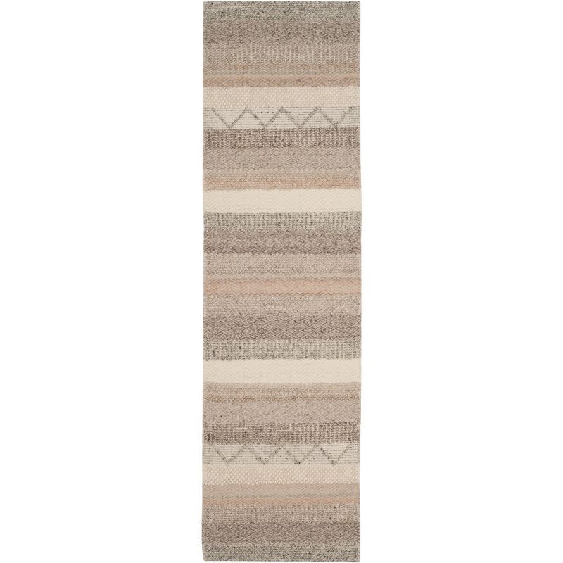 Natura Beige Wool Hand-Tufted Runner Rug 2'3" x 16'