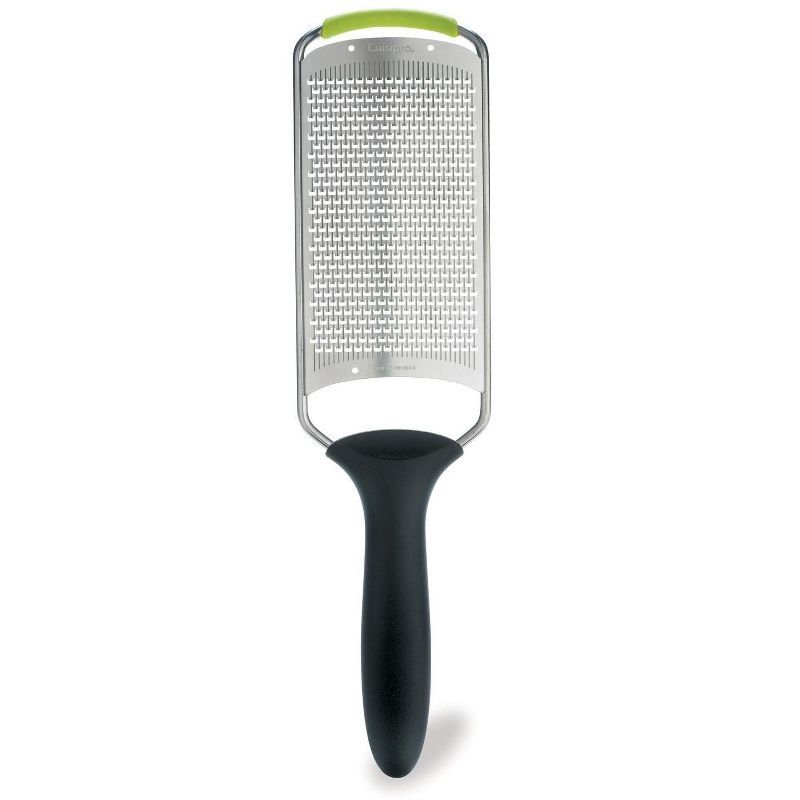 Cuisipro Fine Silver Stainless Steel Grater with Non-Slip Handle