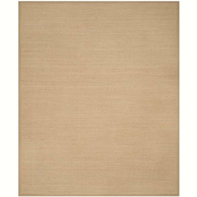 Maize and Linen Hand-Knotted Natural Fiber Area Rug