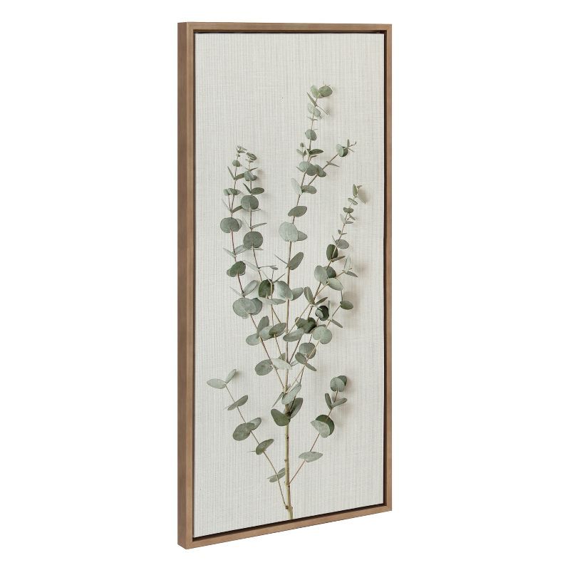 Eucalyptus Botanical I Framed Canvas Wall Art, 18 x 40