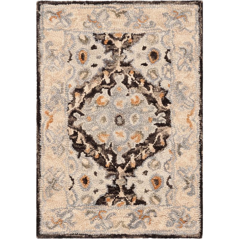 Aspen Blue and Beige Handmade Wool Area Rug