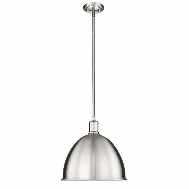 Sawyer 12.5" Brushed Nickel Indoor/Outdoor Pendant Light